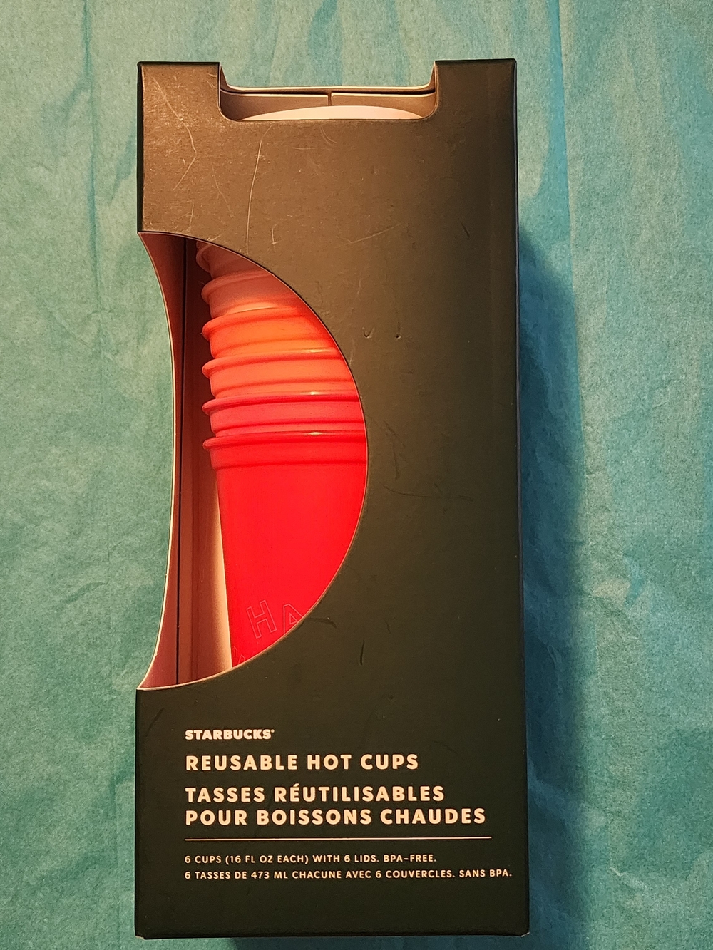 Starbucks Reusable Holiday Hot Cups – 6 Pack (Red)